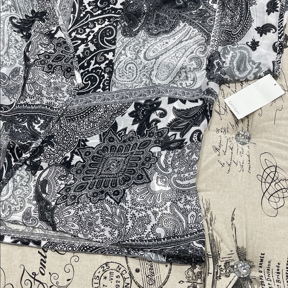 🎁 Karen Kane Drape-Front Kimono - Picture 5 of 13